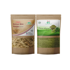 Combo Pack Neem Leaves Powder & Multani Mitti