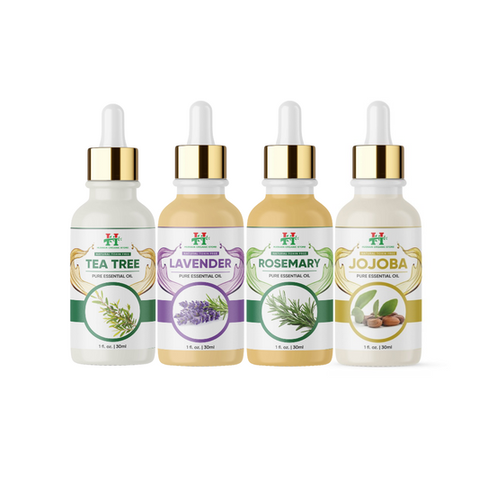 4-in-1 Hair Care Solution: Essential Oil Quartet