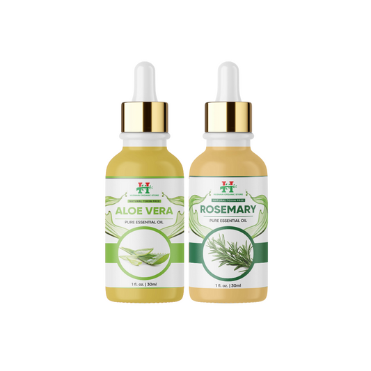 Natural Hair Growth & Scalp Care with Rosemary & Aloe Vera Essential Oil