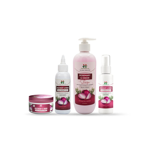 Rosemary & Onion Hair Care Collection: 4-Step Hair Growth System